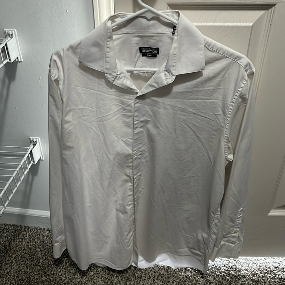 KENNETH COLE REACTION SLIM FIT DRESS SHIRT MENS